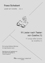 SCHUBERT Franz (1797-1828 Austria)<br><br>11 Canciones sobre textos de Goethe (arr. Hoppstock)